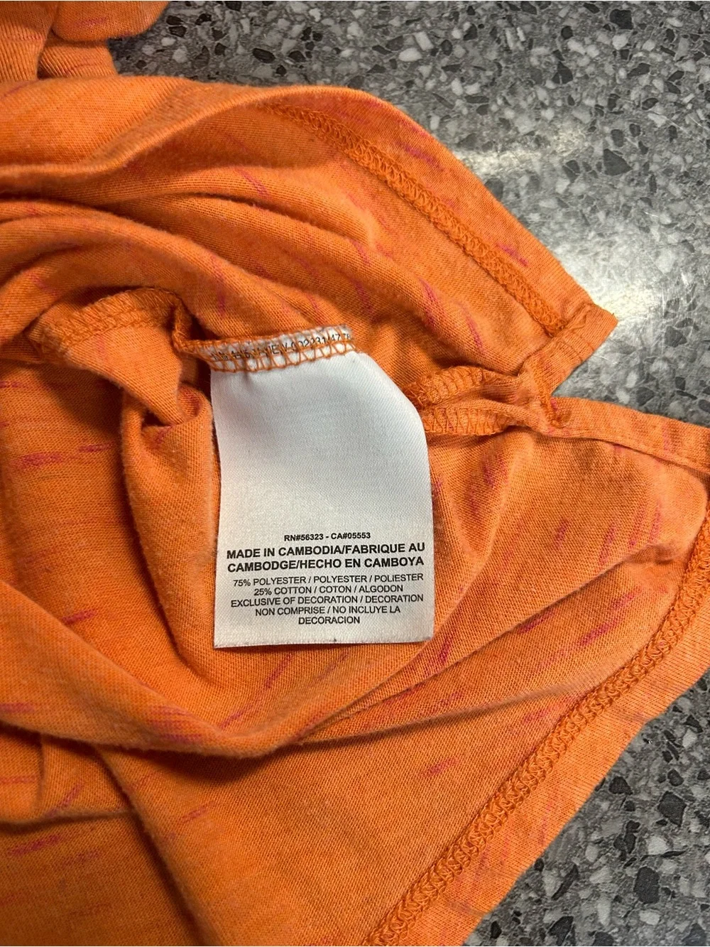 Nike Women's Orange Short Sleeve Dri-FIT Tee